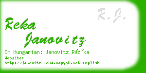 reka janovitz business card